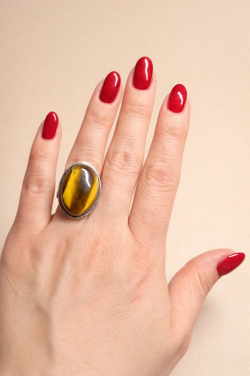 Bague Œil de Tigre - ajustable