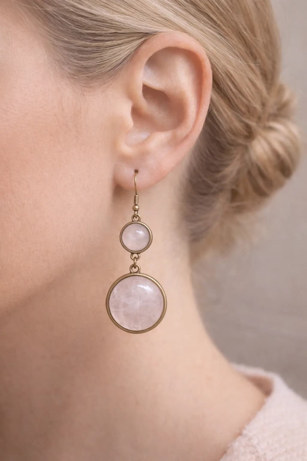 Boucles d’Oreilles Douceur Rosée