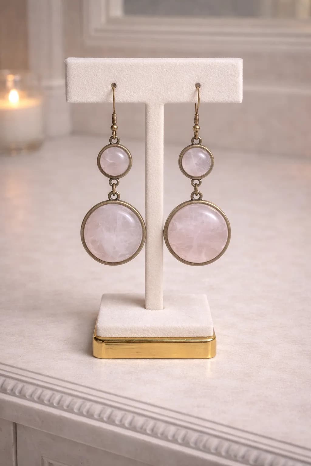 Boucles d’Oreilles Douceur Rosée