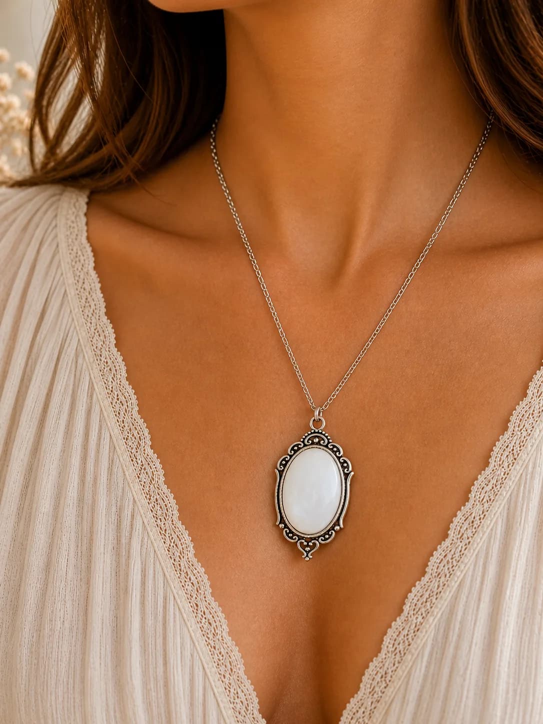 Collier nacre – style élégant et intemporel