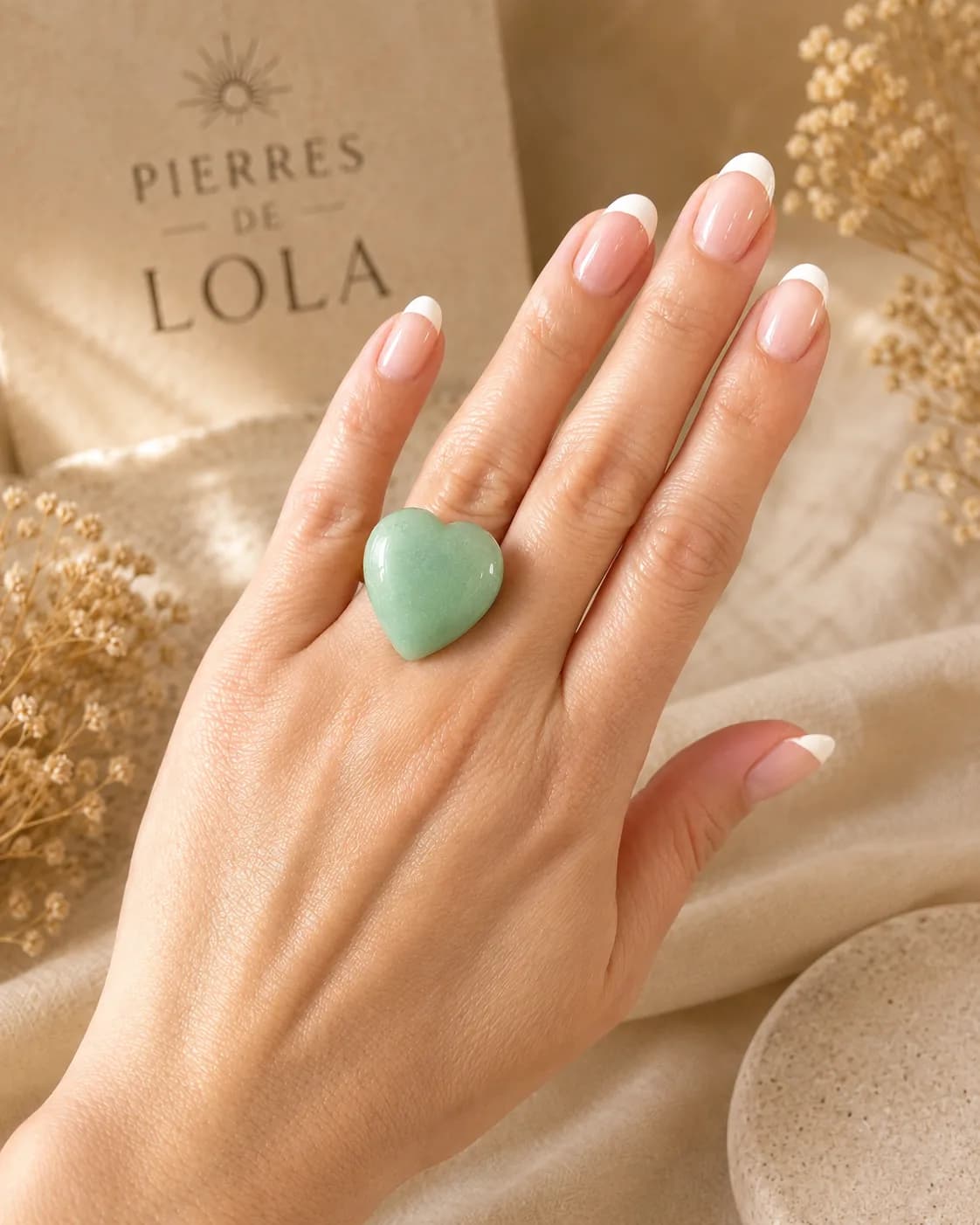 Bague Cœur Aventurine