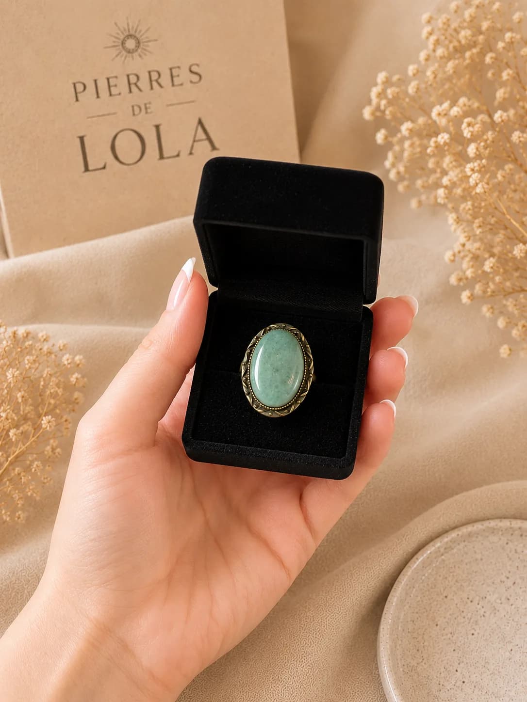 Bague Aventurine Vintage