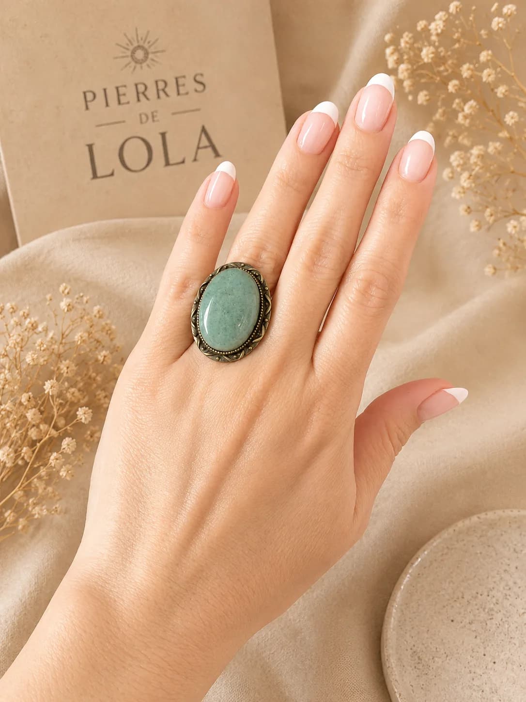 Bague Aventurine Vintage