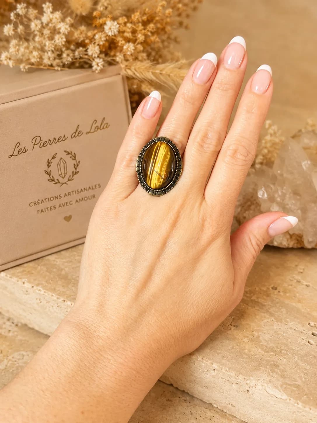 Bague Œil de Tigre Vintage