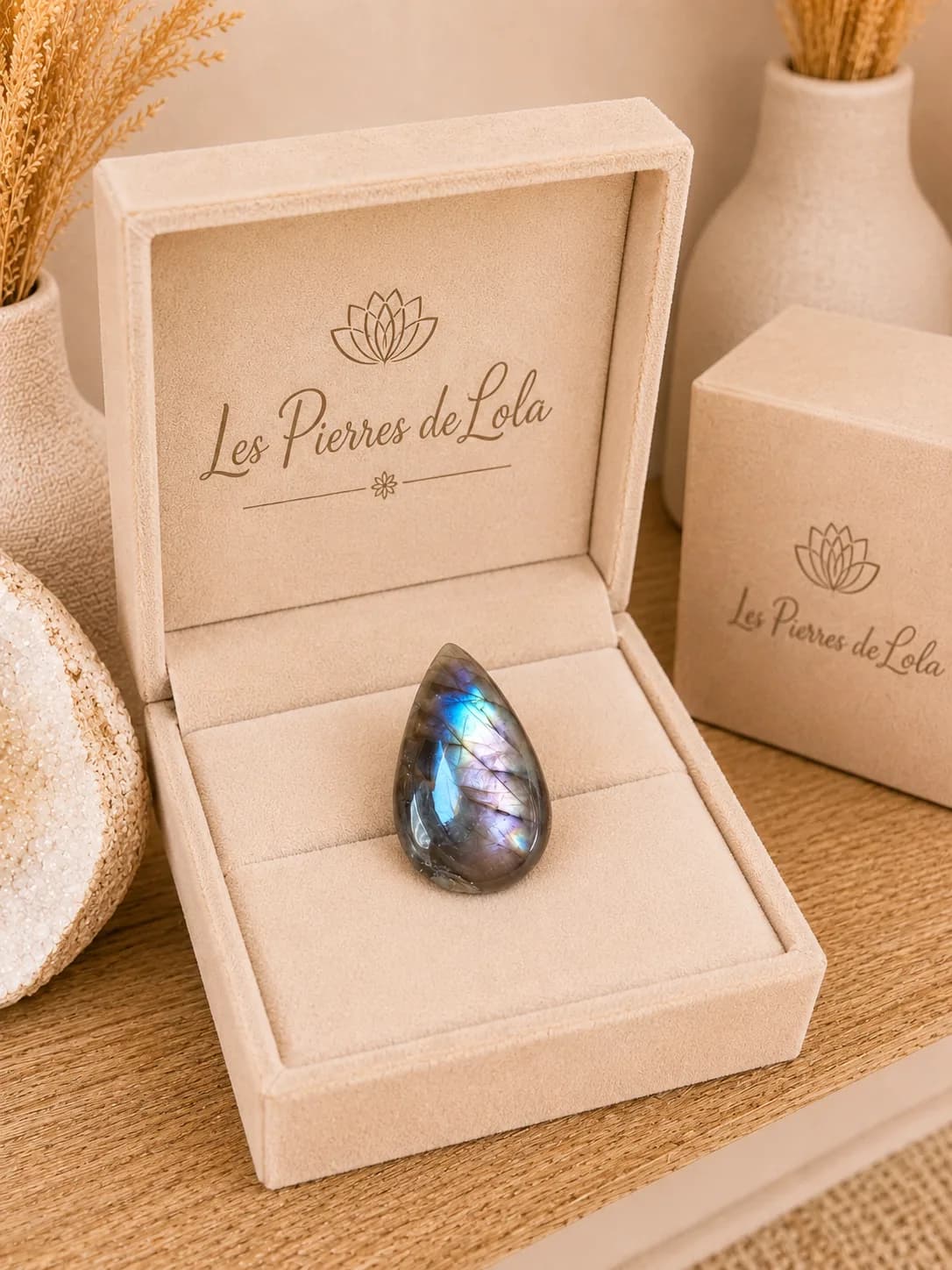 Bague Labradorite Goutte – Reflets Mystiques & Élégance Intemporelle