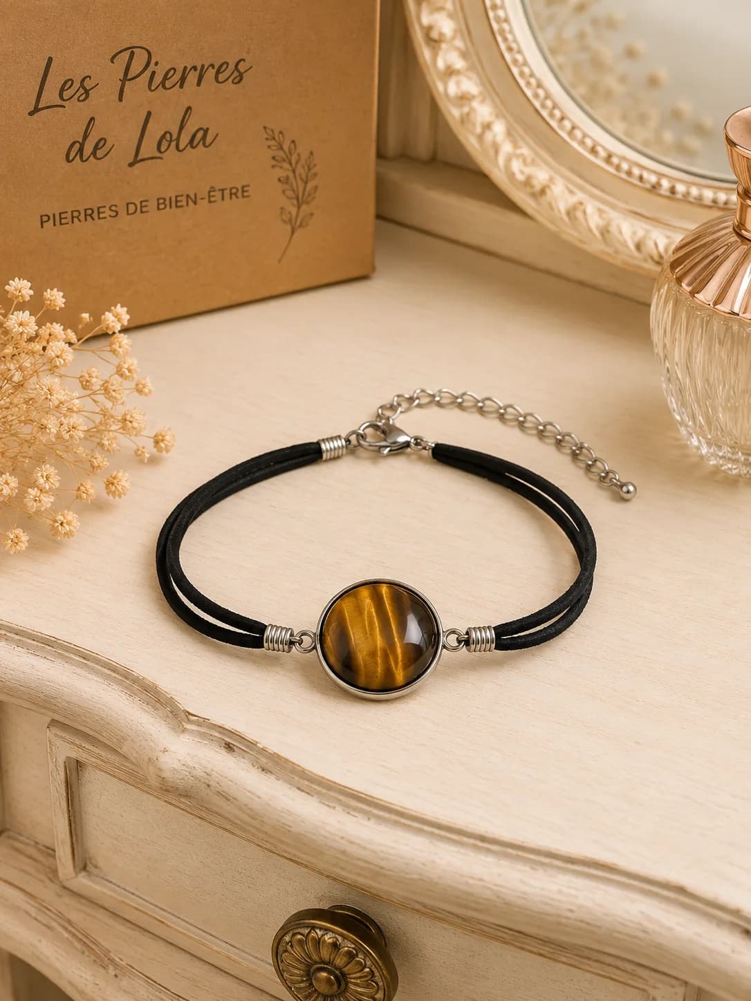 Bracelet Fauve Élégance – Œil de Tigre Naturel