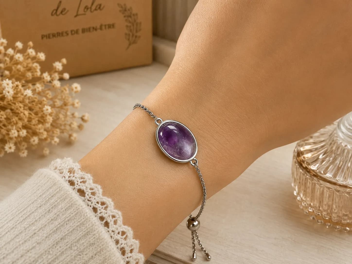 Bracelet Élégance Violette – Améthyste Naturelle