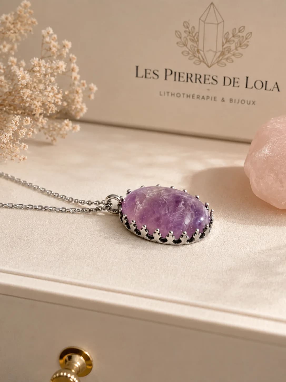 Collier Améthyste Naturelle