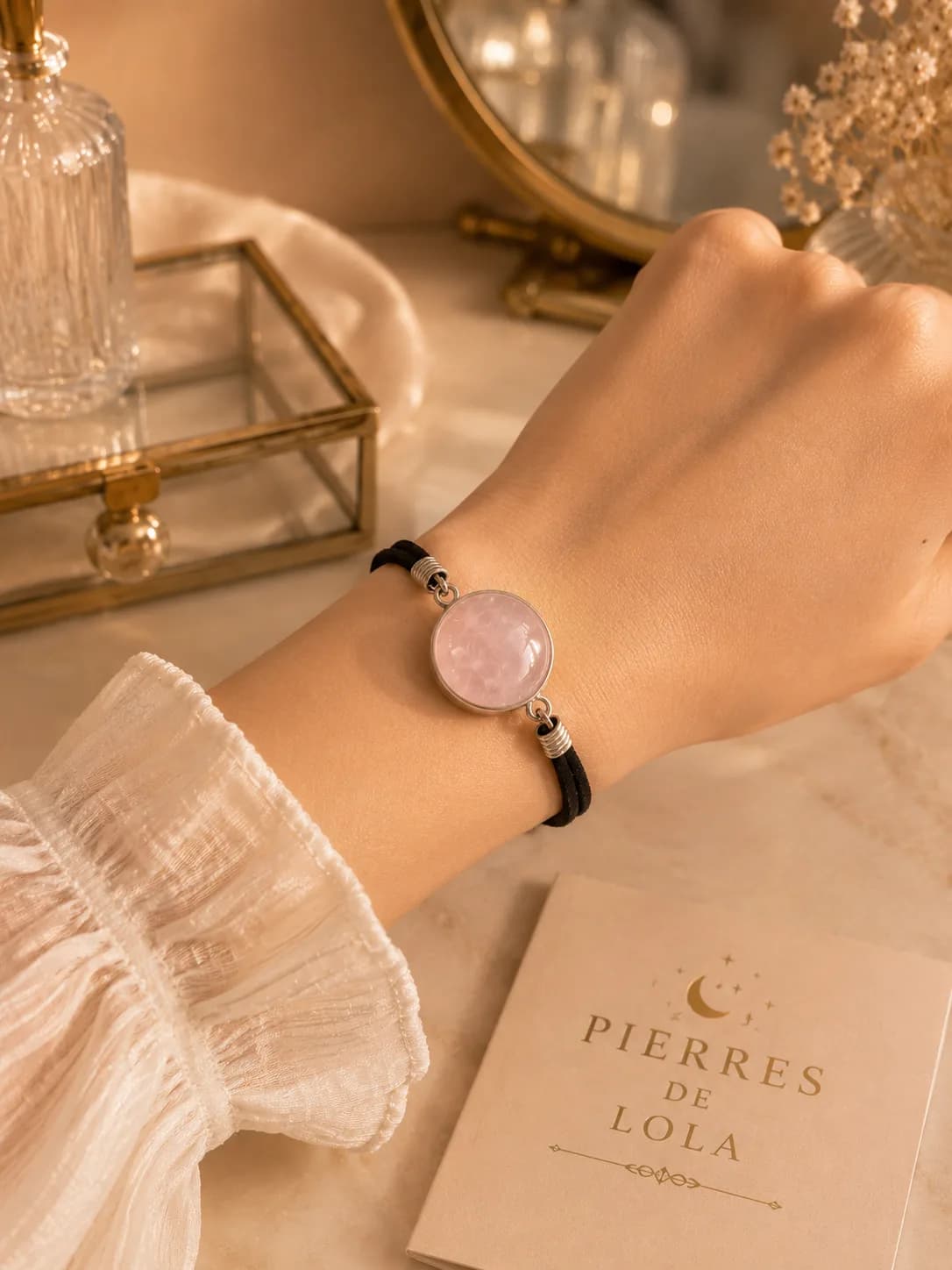 Bracelet « Douceur Rosée » – Quartz Rose Naturel