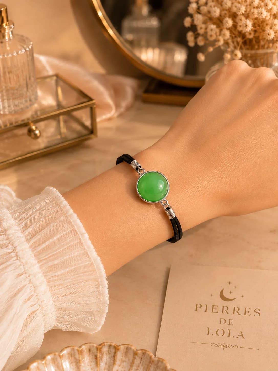 Bracelet « Harmonie Verte » – Agate Verte