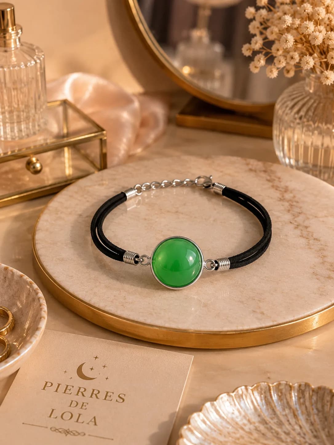 Bracelet « Harmonie Verte » – Agate Verte