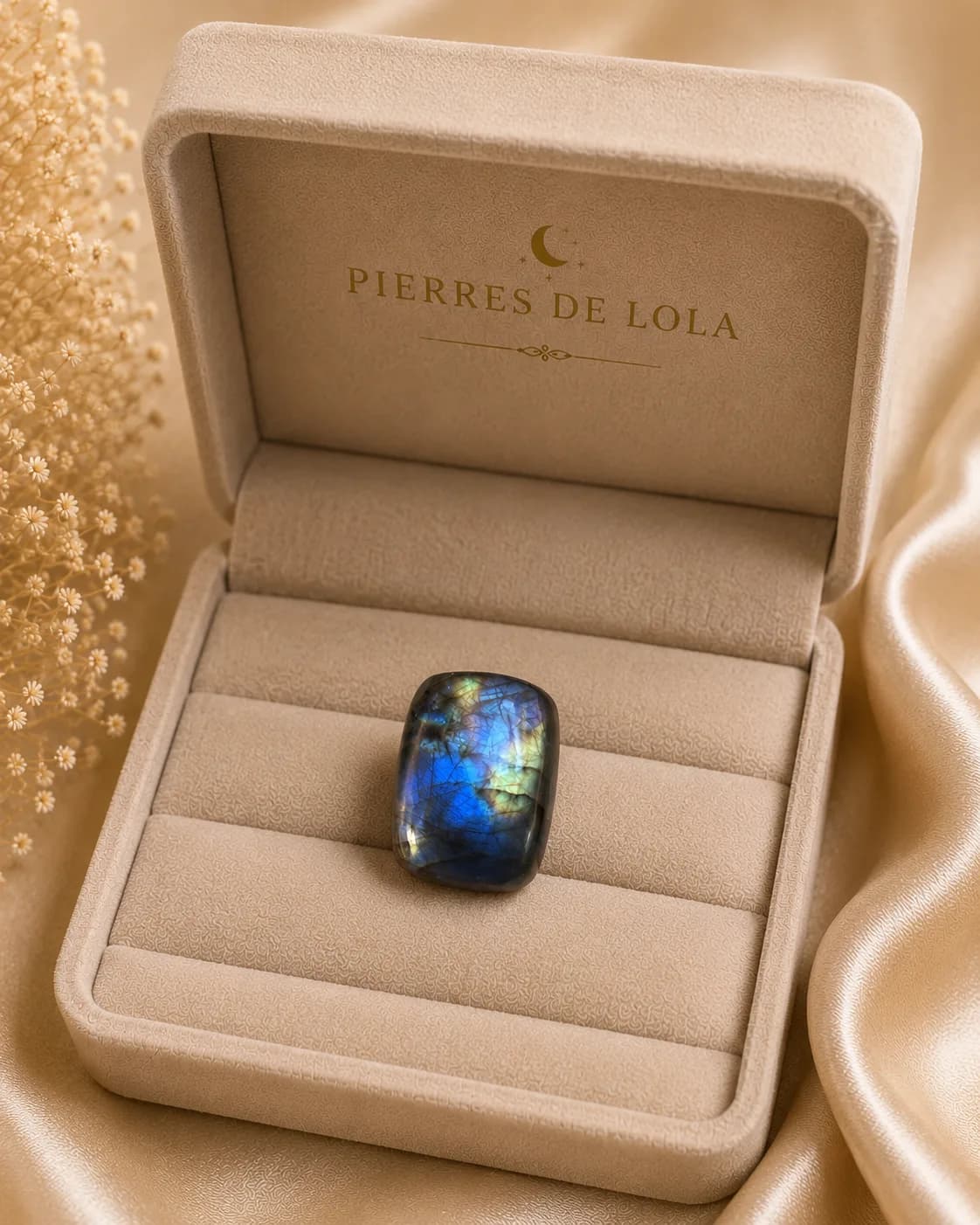 Bague « Nuit Boréale » – Labradorite