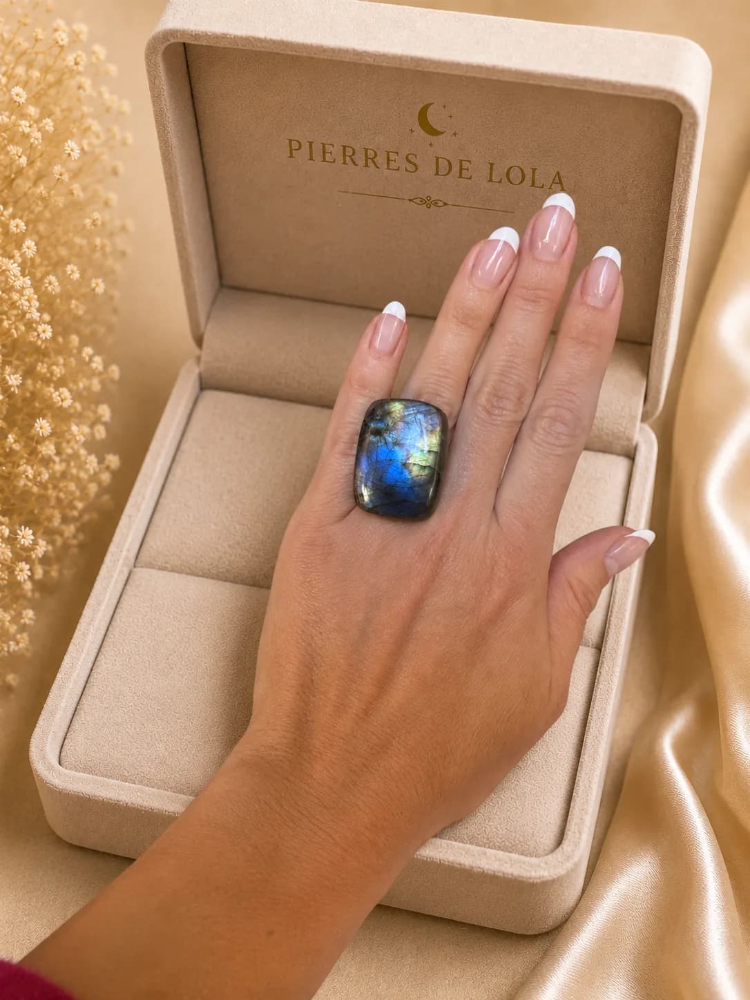 Bague « Nuit Boréale » – Labradorite