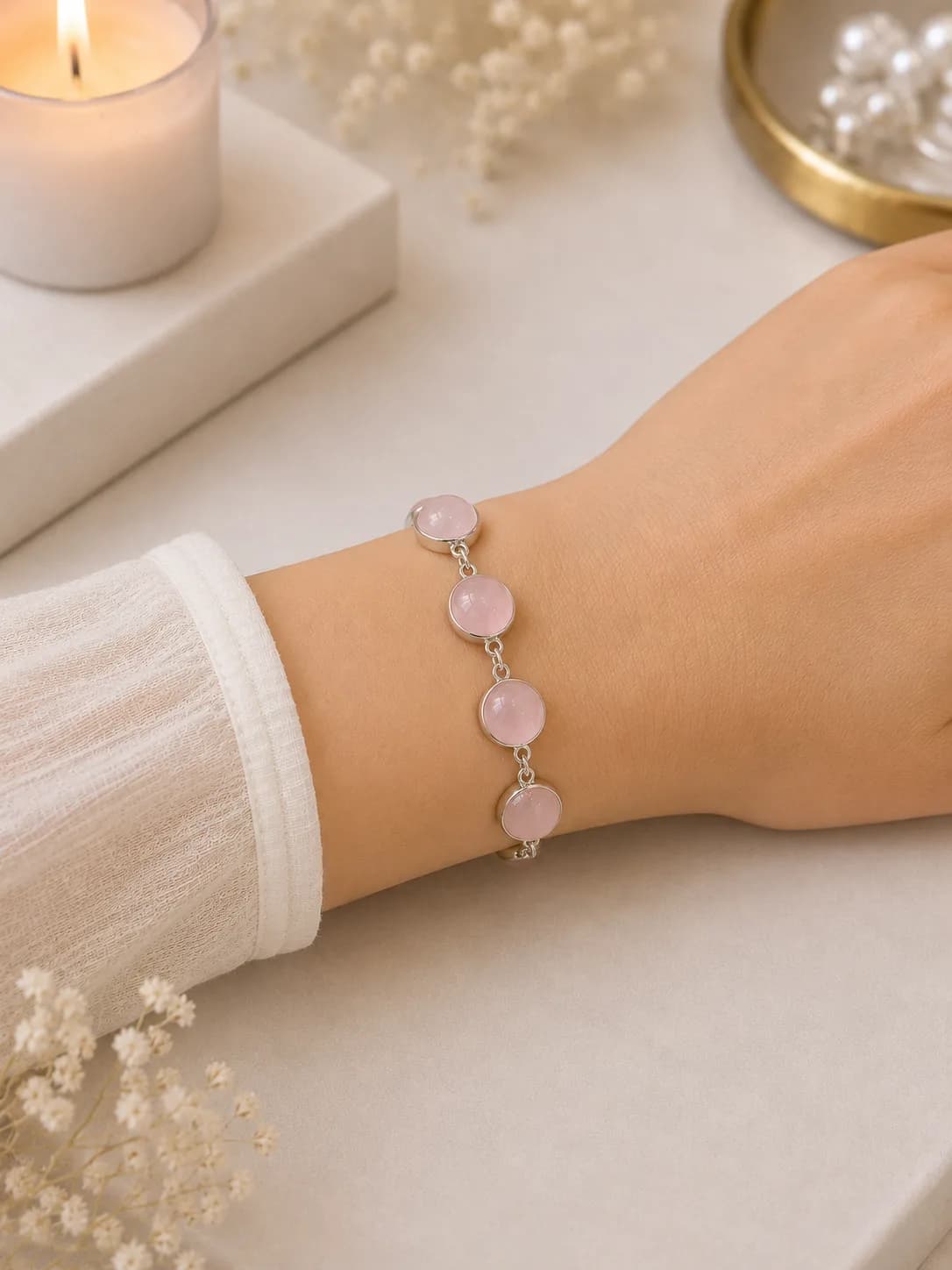 Douceur Rosée –  Quartz Rose Naturel