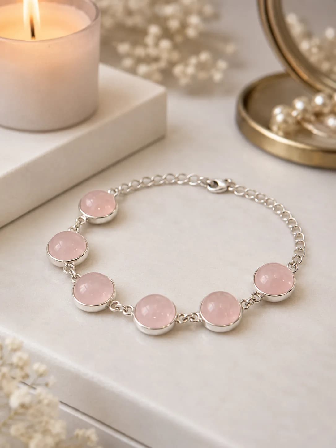 Douceur Rosée –  Quartz Rose Naturel