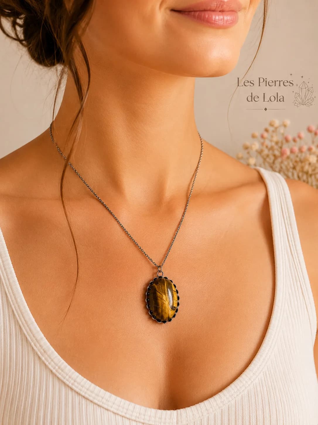 Collier Œil de Tigre Naturelle