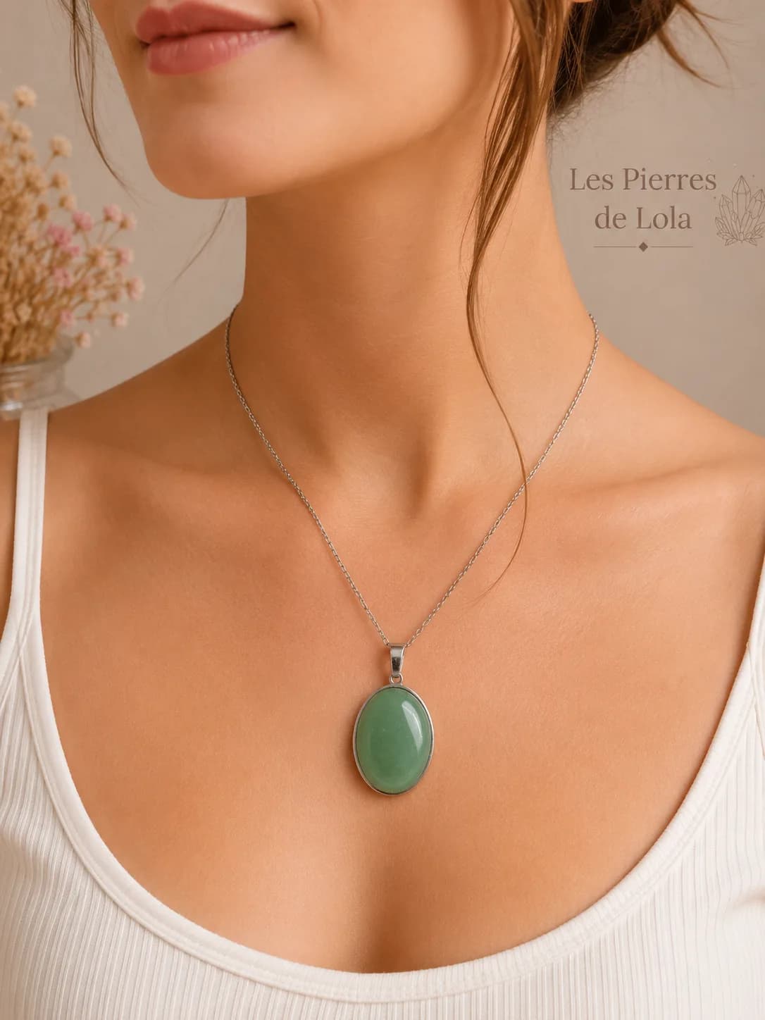 Collier Aventurine Naturelle - Elégance & Douceur 