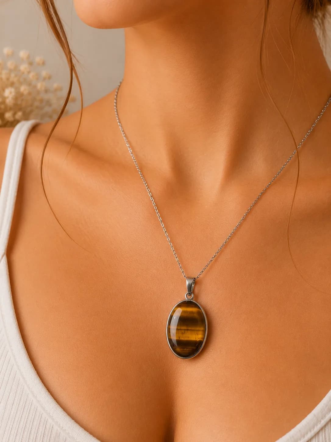 Collier Œil de Tigre - Sauvage & caractère 