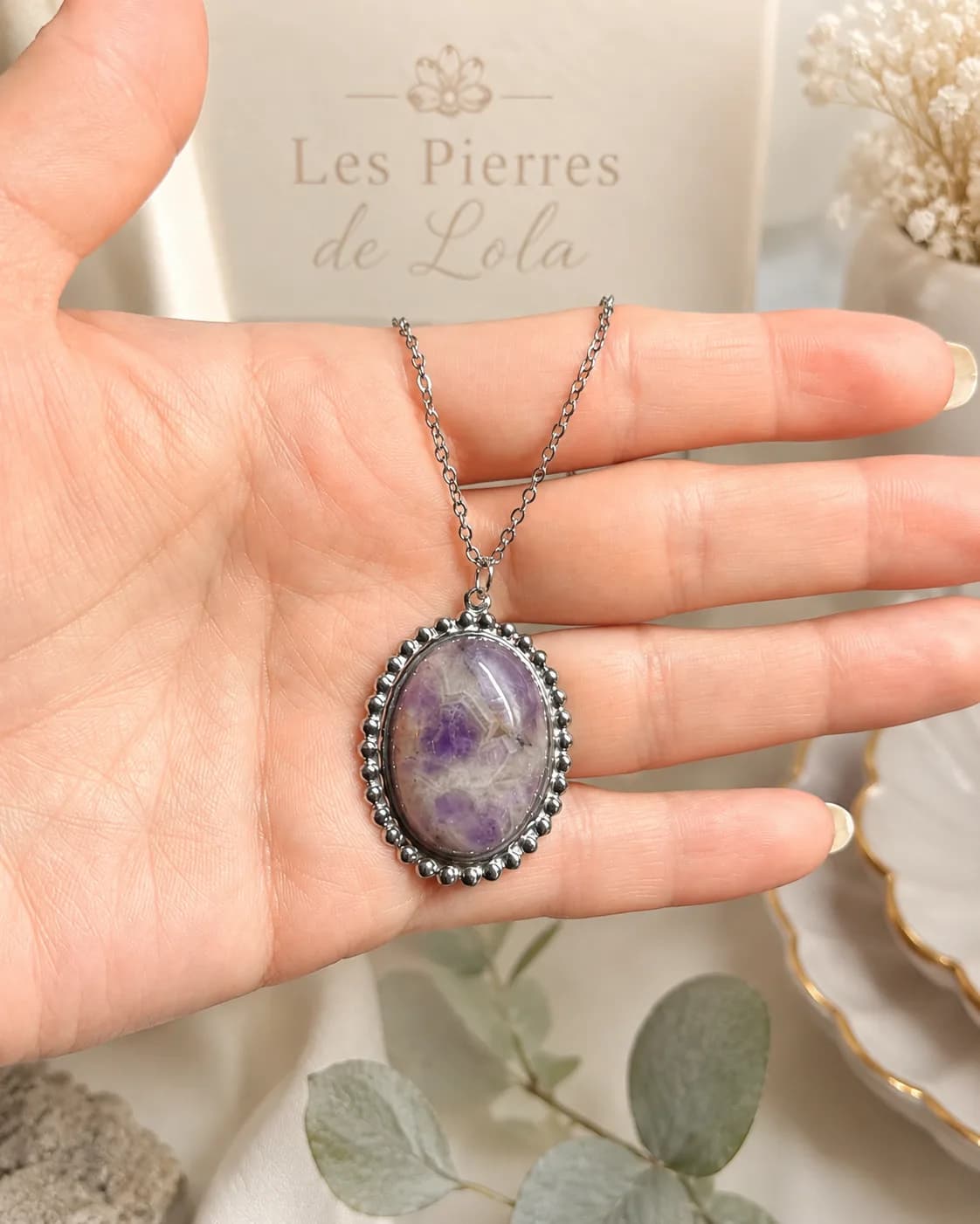 Collier Améthyste Nuage de Lavande – Pierre Naturelle
