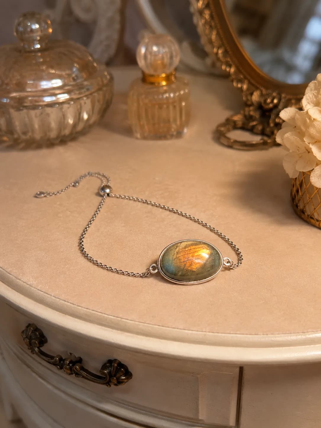 Bracelet « Flamme de Labradorite »