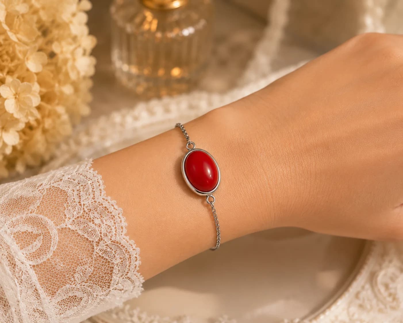 Bracelet « Éclat Pourpre » 