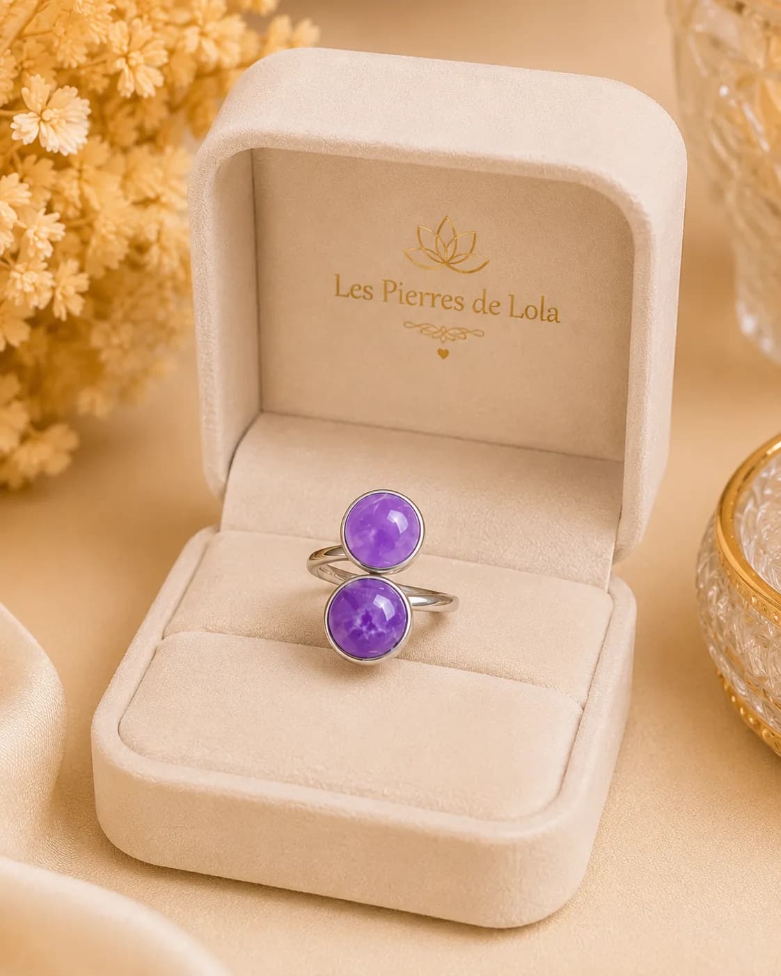 Bague « Brume de Lavande »