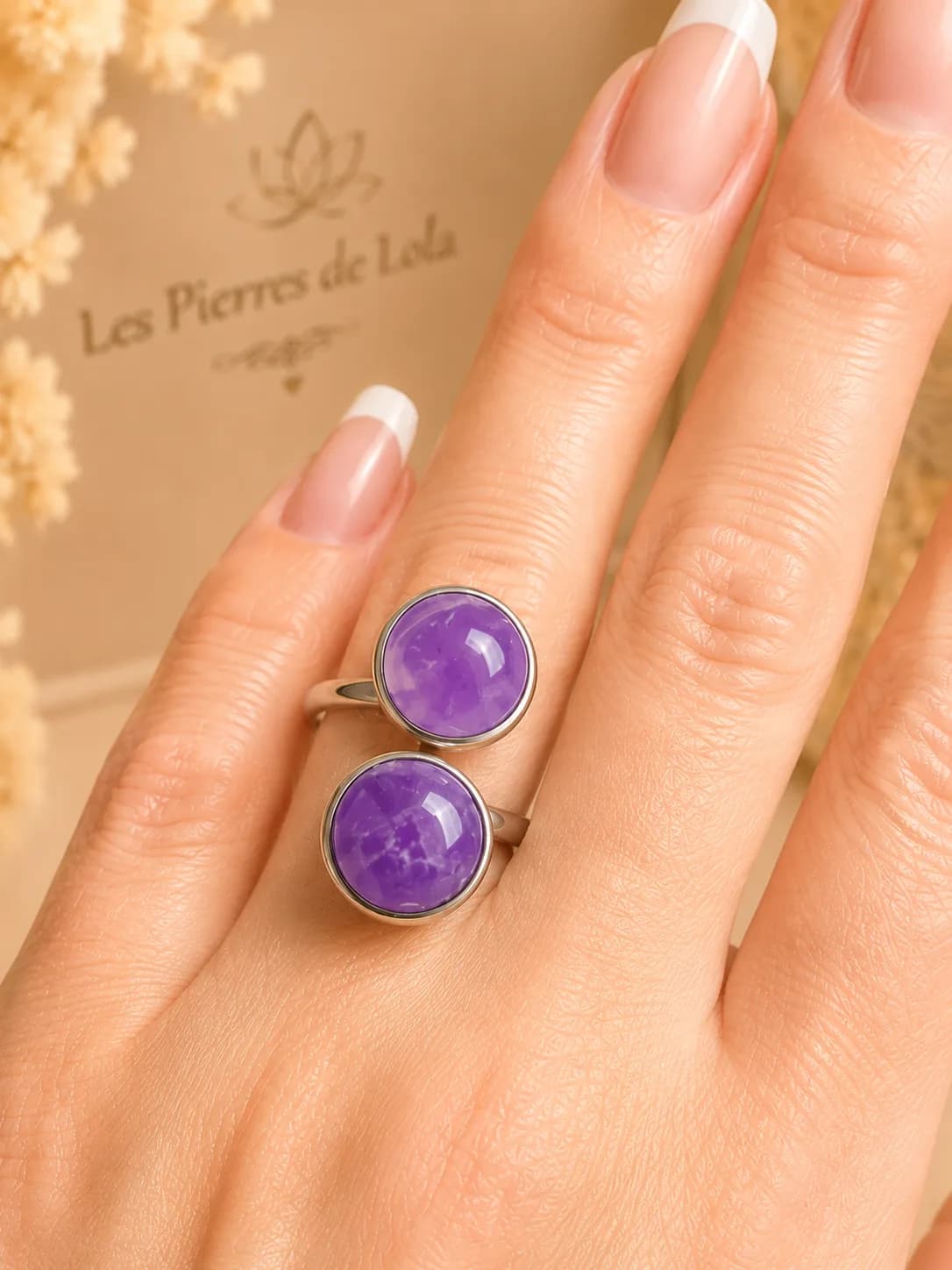 Bague « Brume de Lavande »