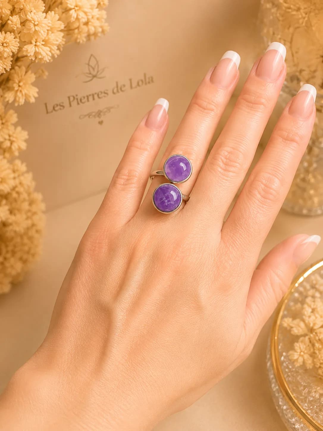 Bague « Brume de Lavande »