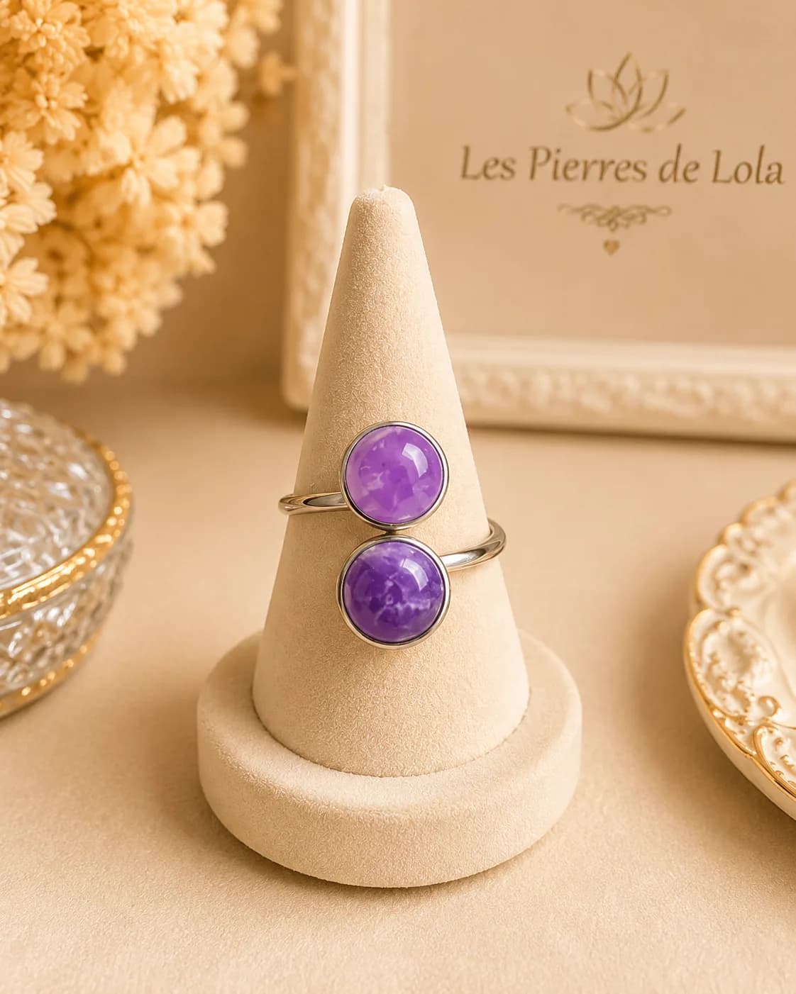 Bague « Brume de Lavande »