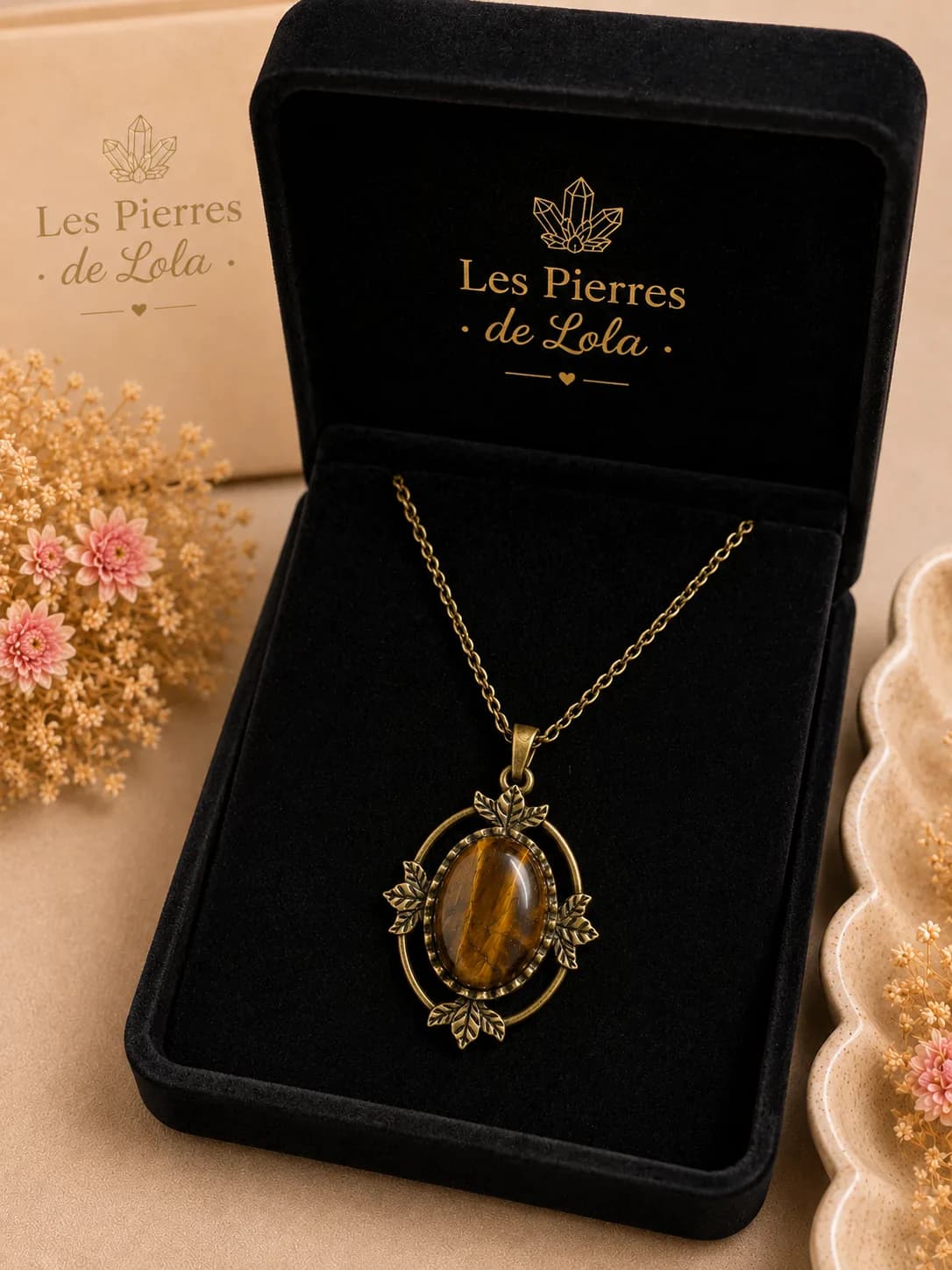 Collier Œil de Tigre – Élégance naturelle et charme vintage