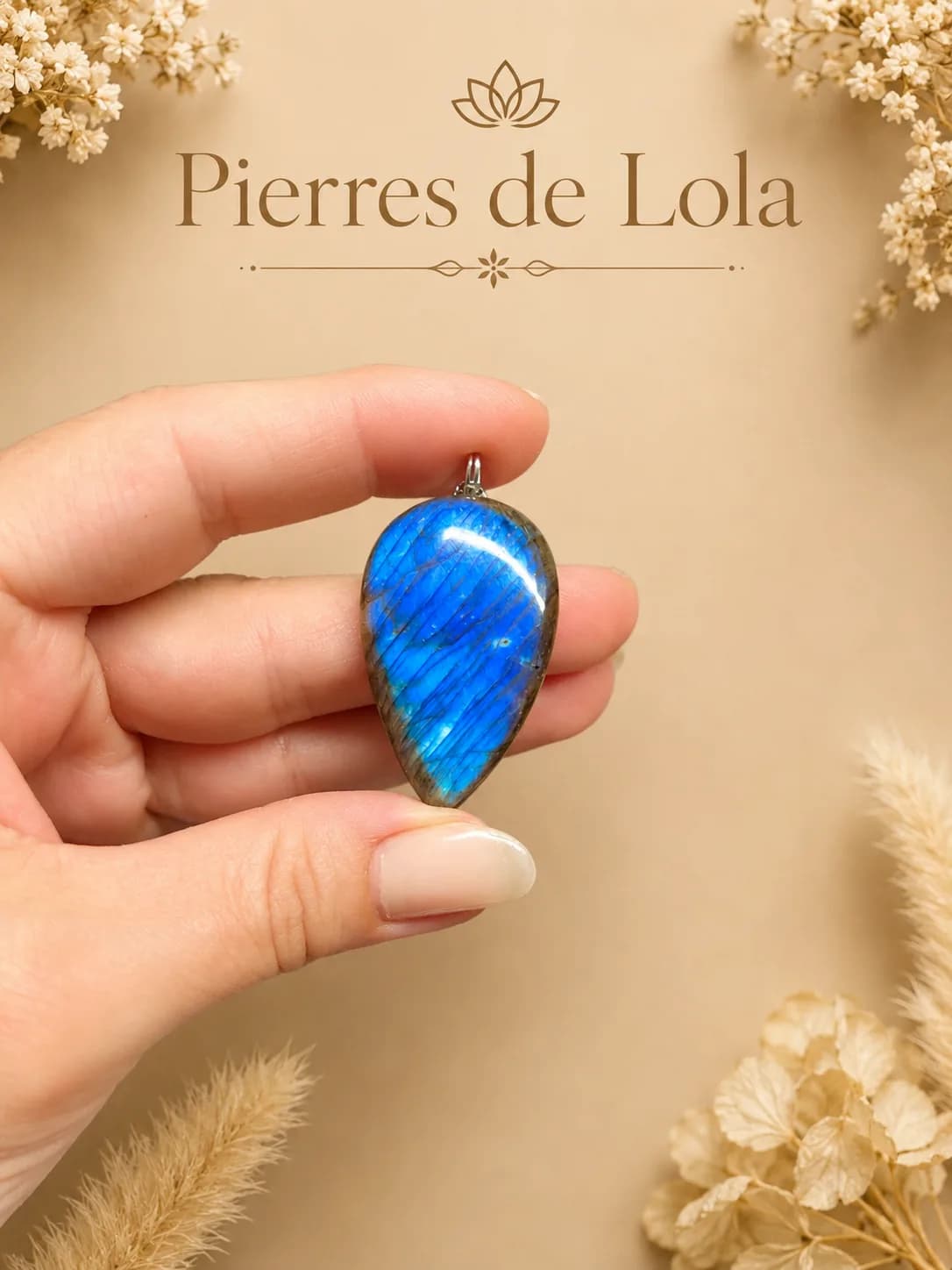 Collier Labradorite Bleue – Élégance Intemporelle