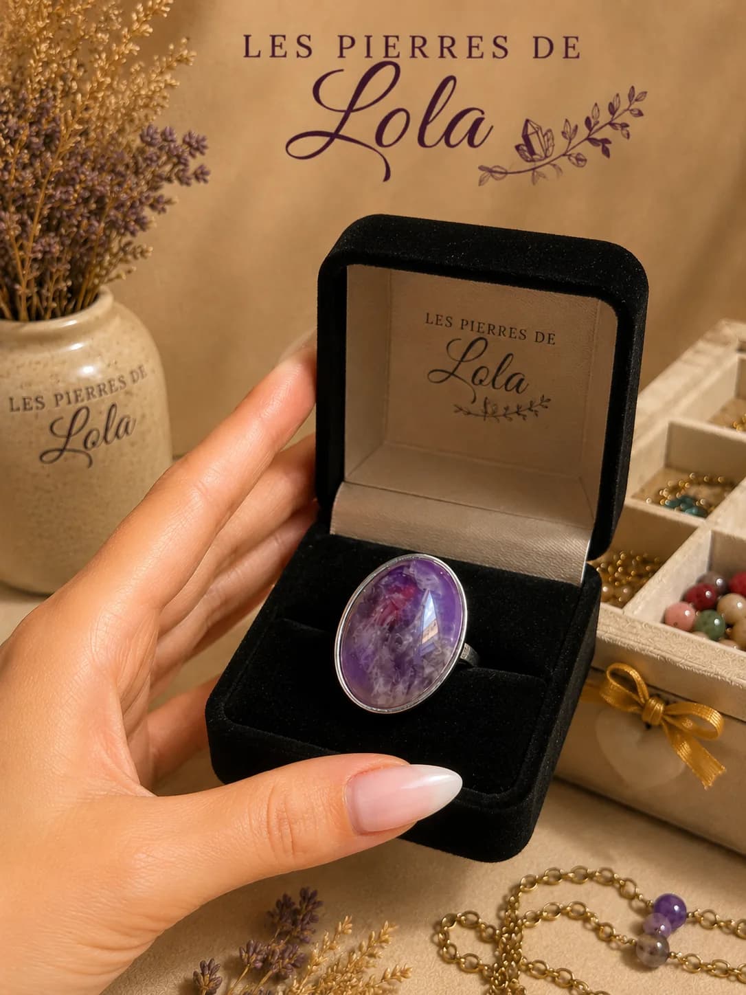 Élégance Intemporelle – Bague en Améthyste