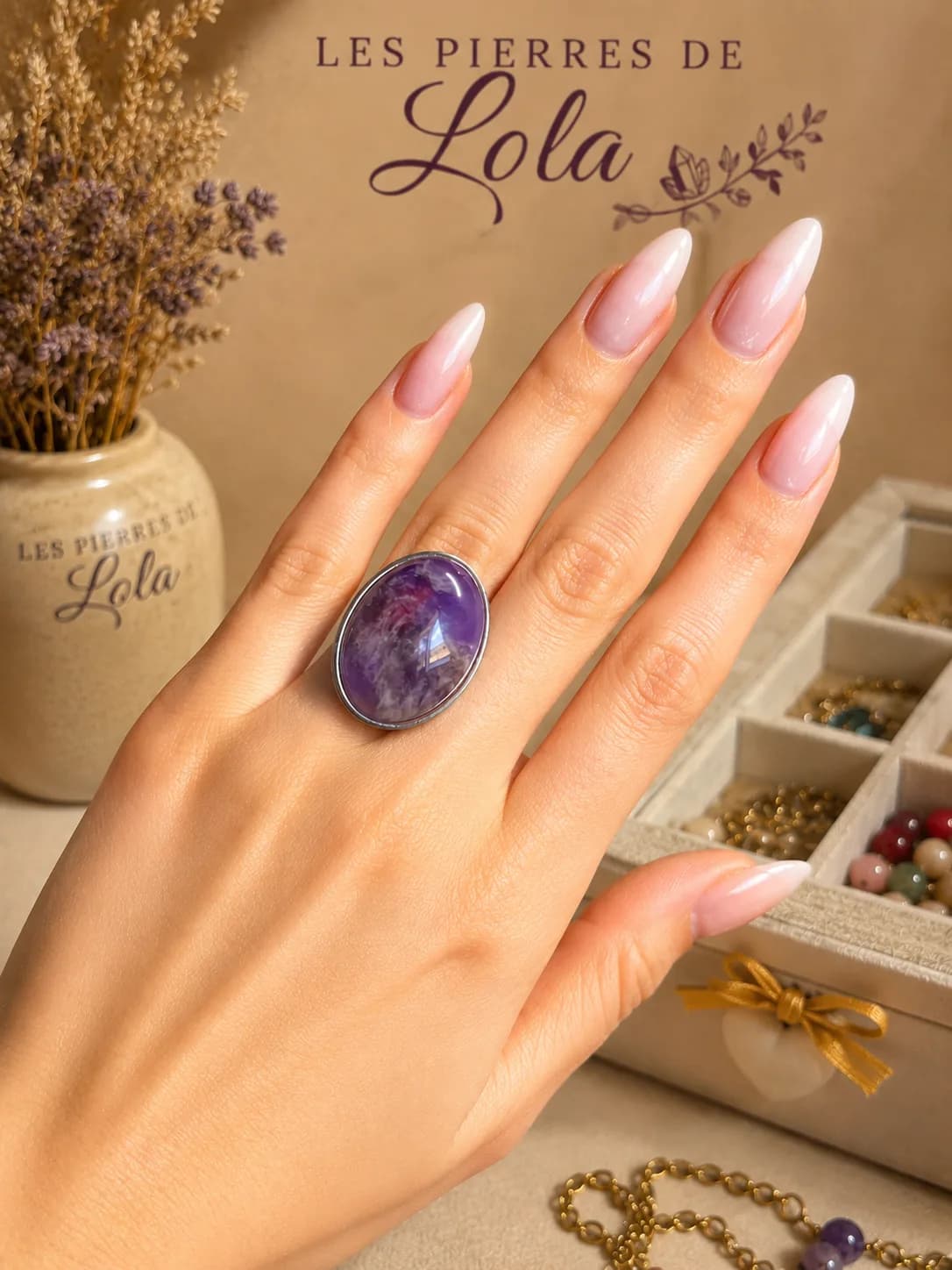 Élégance Intemporelle – Bague en Améthyste