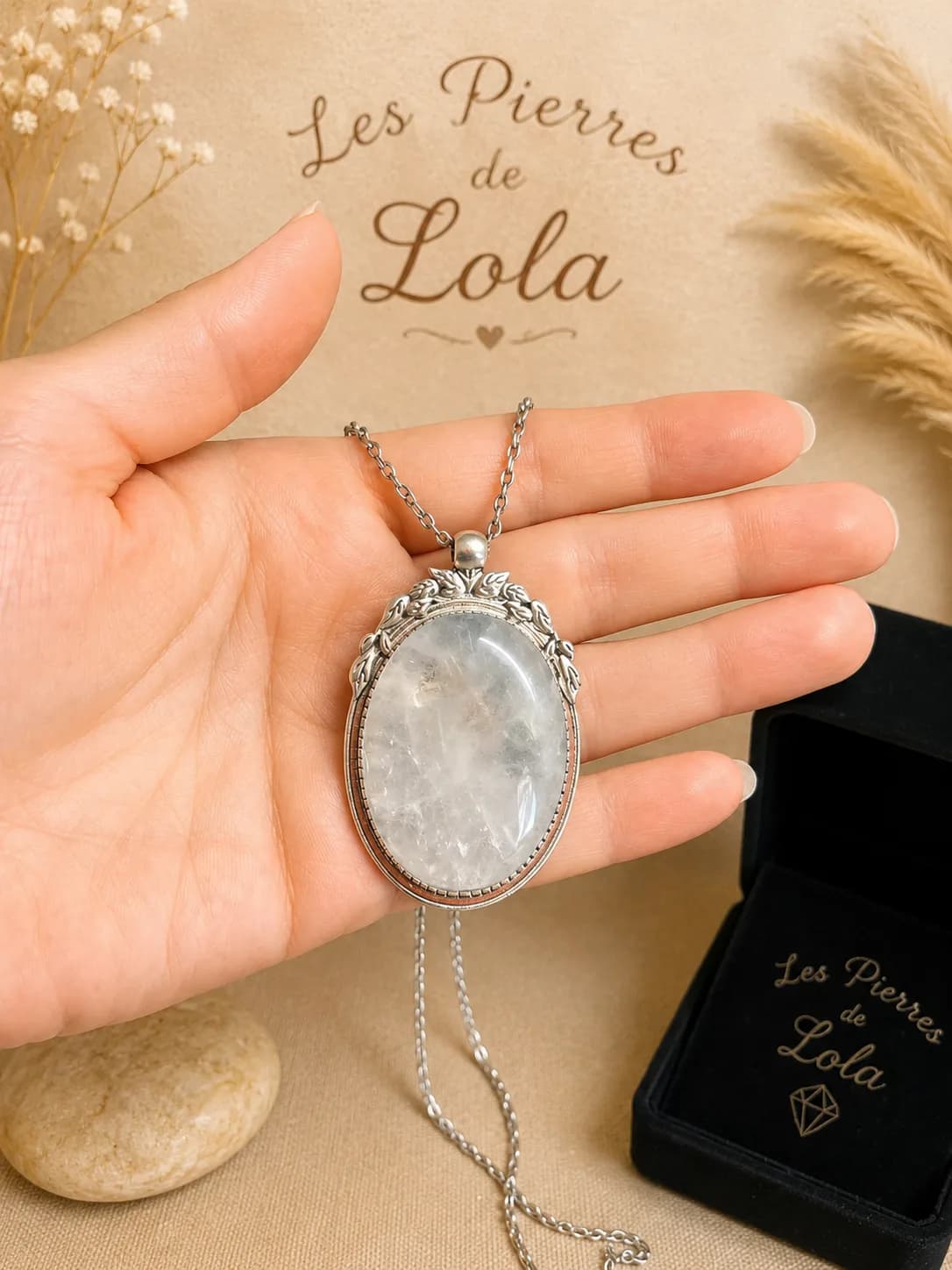 Collier « Éclat Cristallin » – Cristal de Roche
