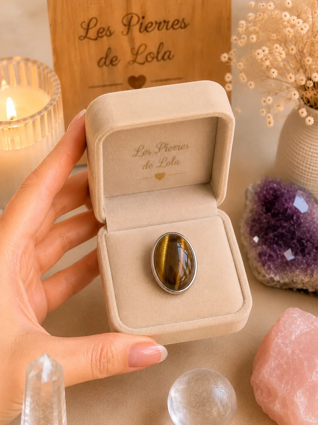 Bague « Regard du Félin » – Œil de Tigre