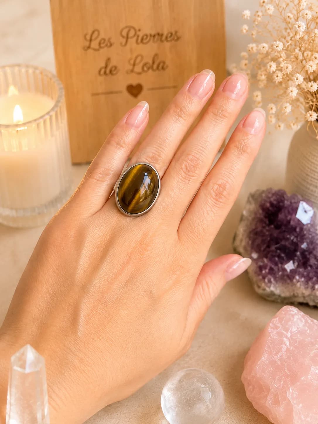 Bague « Regard du Félin » – Œil de Tigre