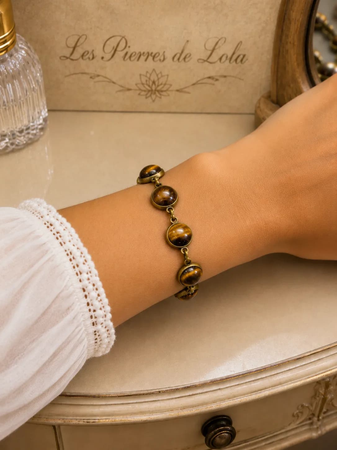 Bracelet « Reflets Fauves » – Œil de Tigre