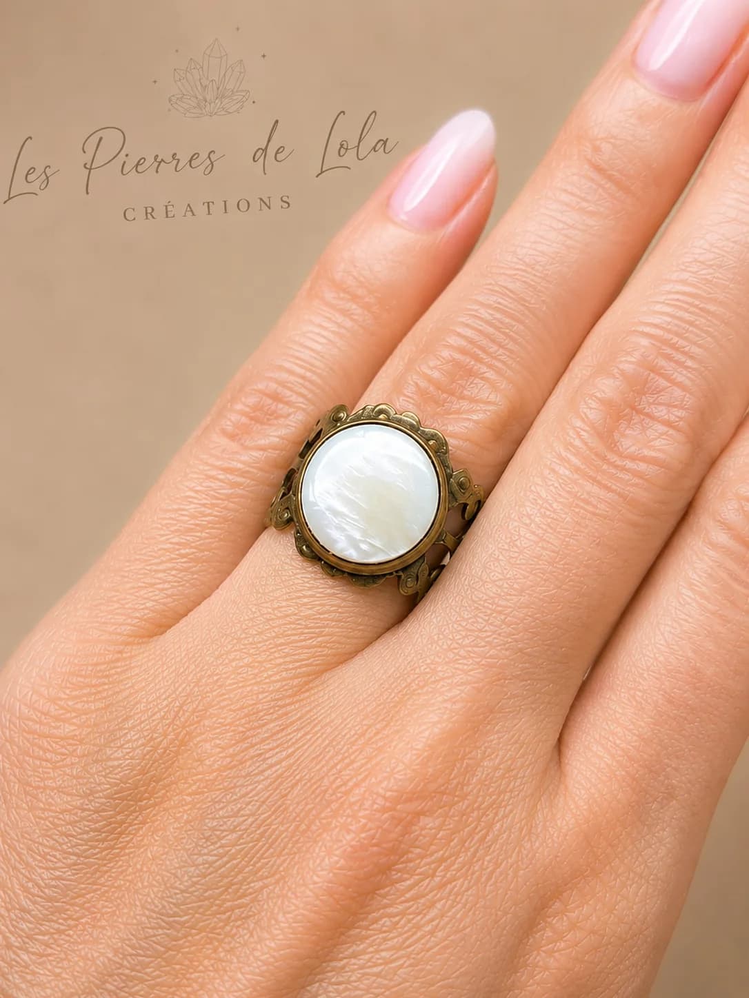 Bague Éclat de Nacre Vintage