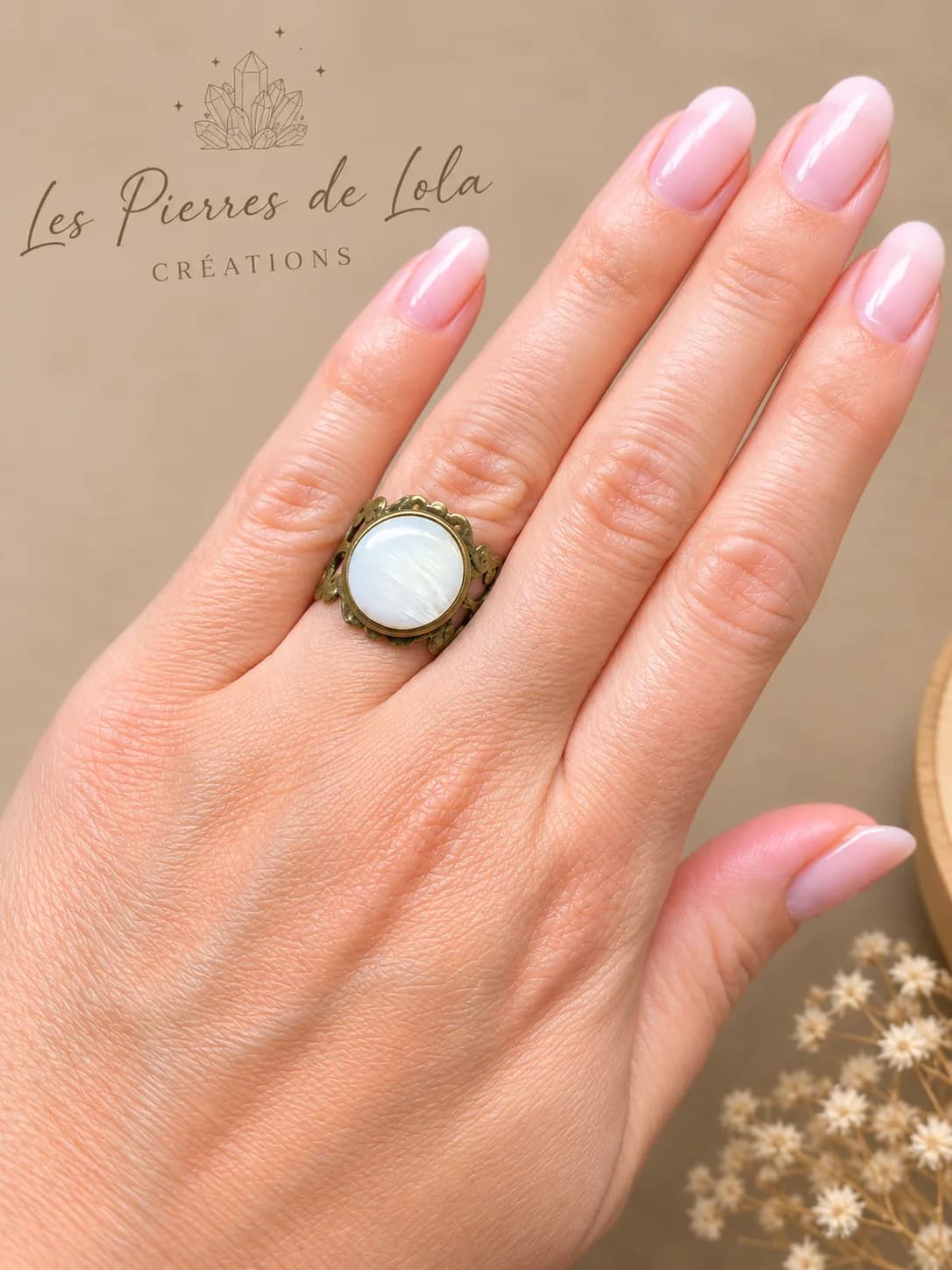 Bague Éclat de Nacre Vintage