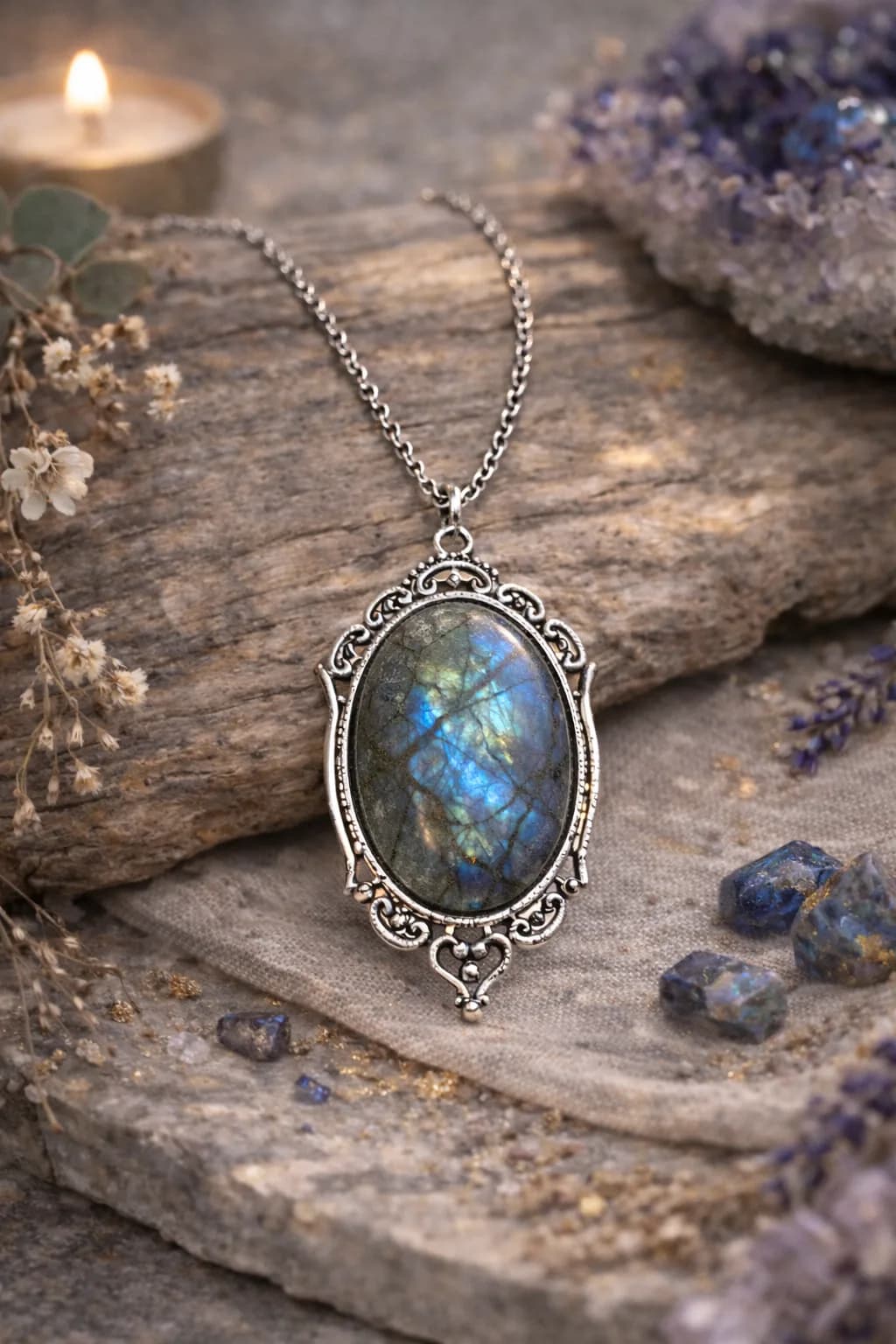 Collier Labradorite  – Élégance 