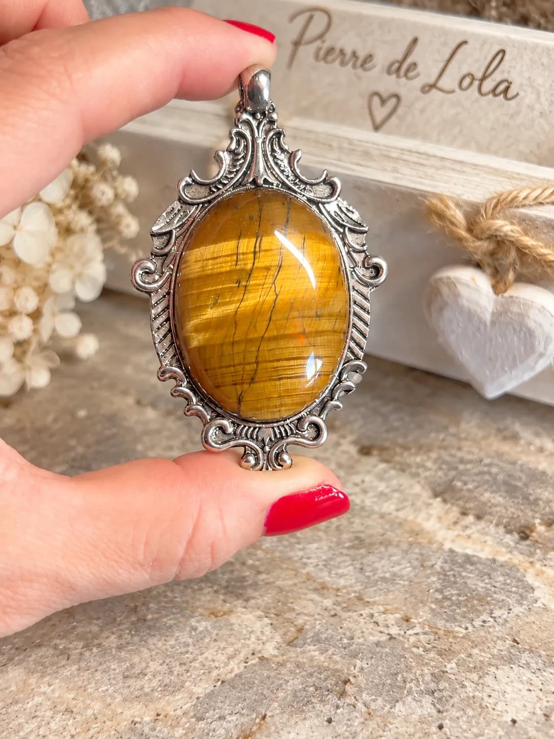 Collier Œil de Tigre Baroque