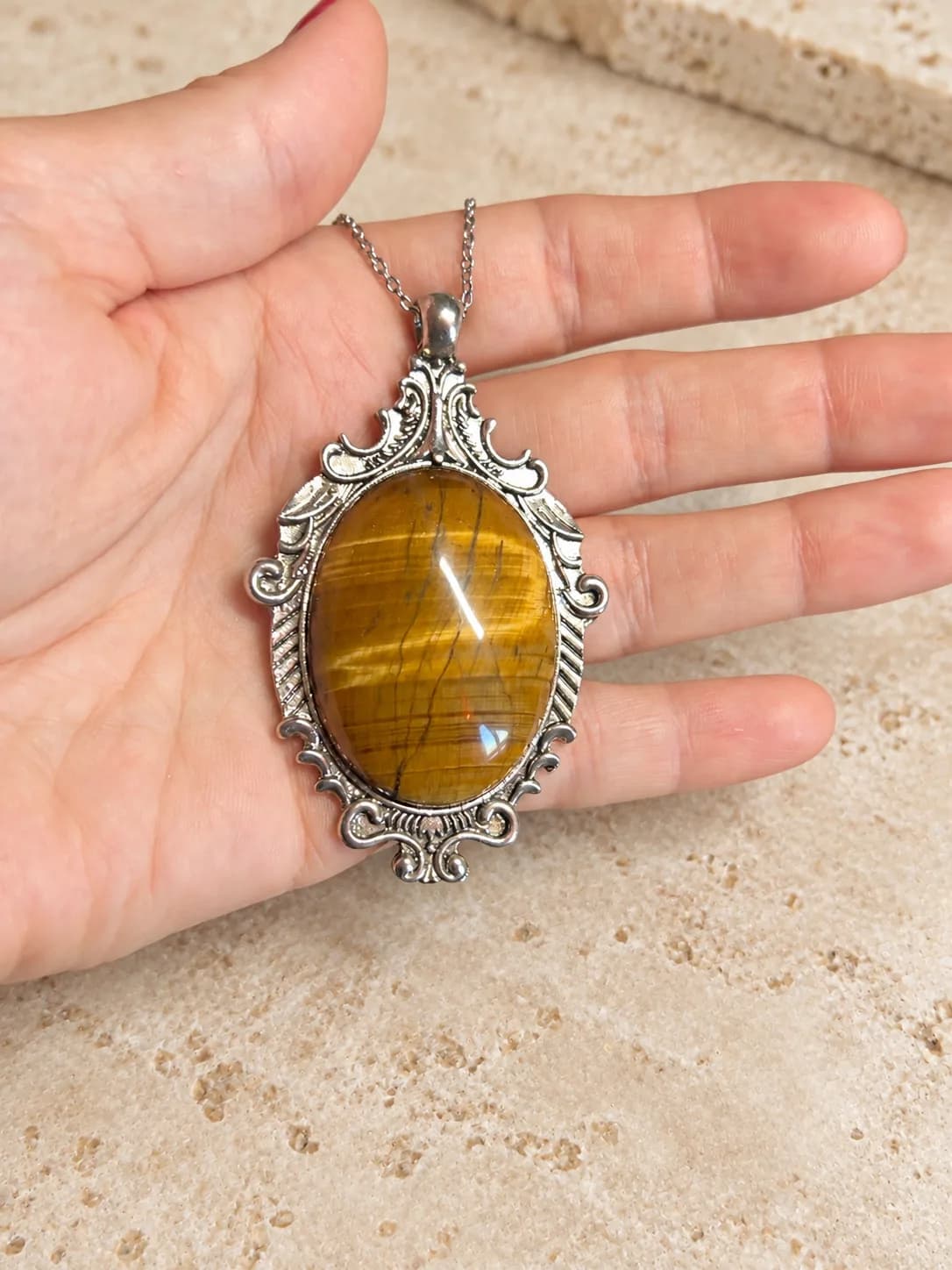 Collier Œil de Tigre Baroque