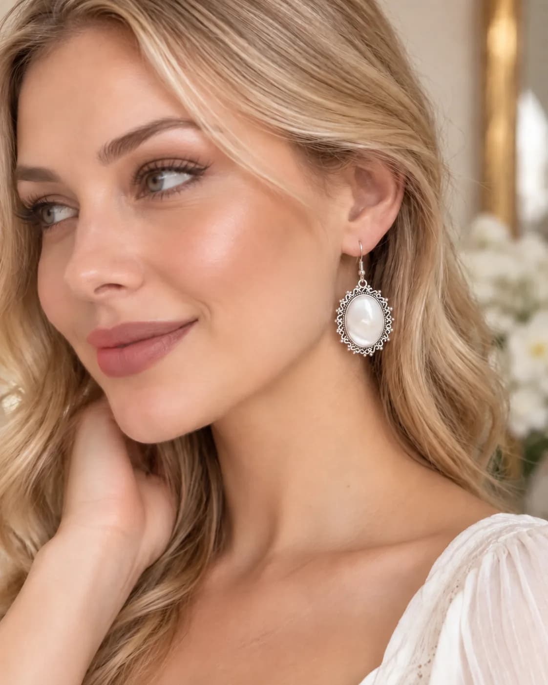 Boucles d’oreilles « Éclat de Nacre »
