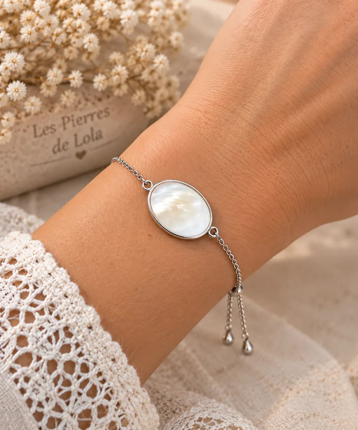 Magnifique bracelet « Éclat de Nacre »