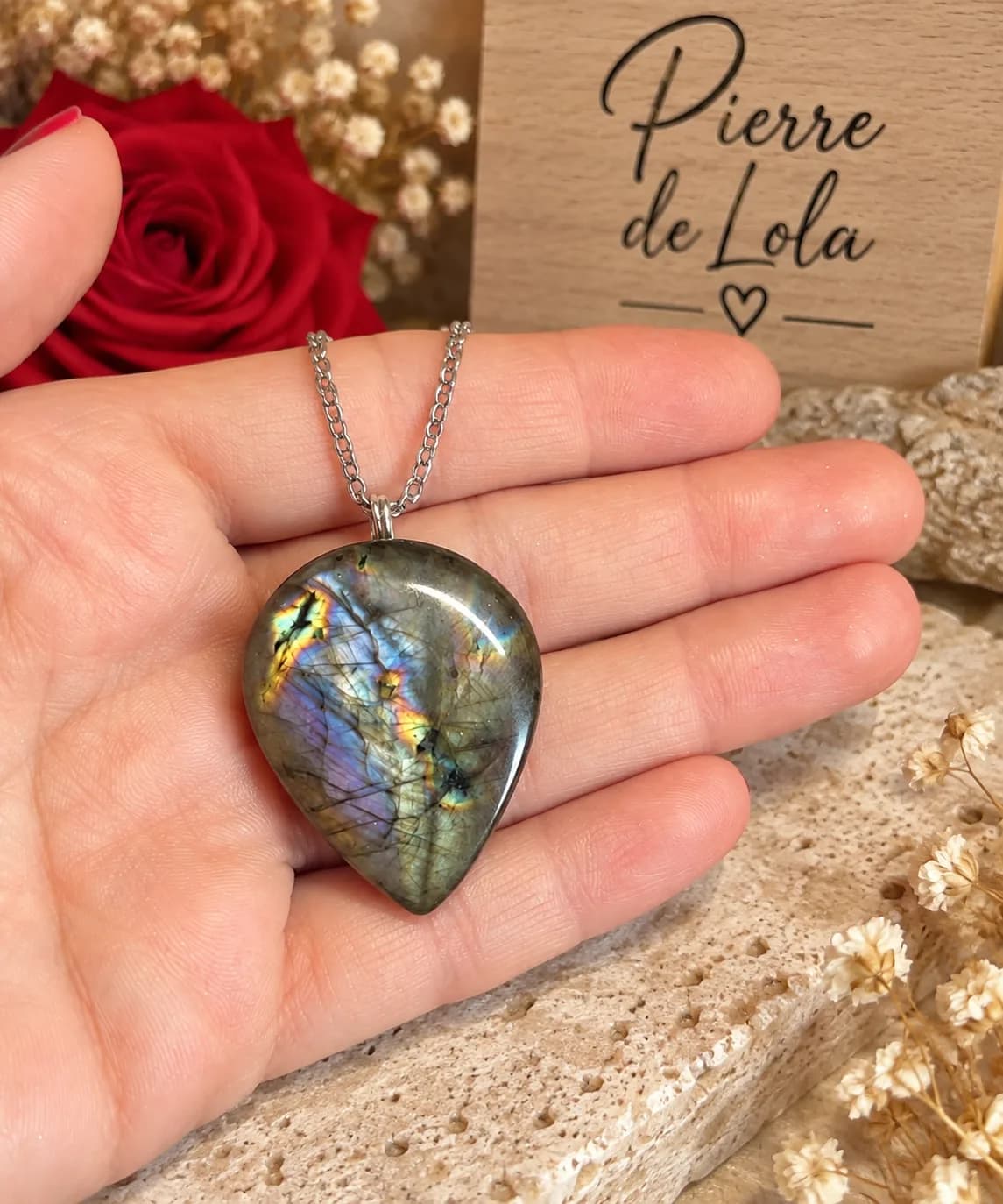 Collier Labradorite Éclat Mystique