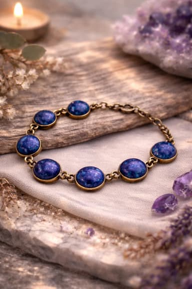 Collection de bracelets en pierres naturelles