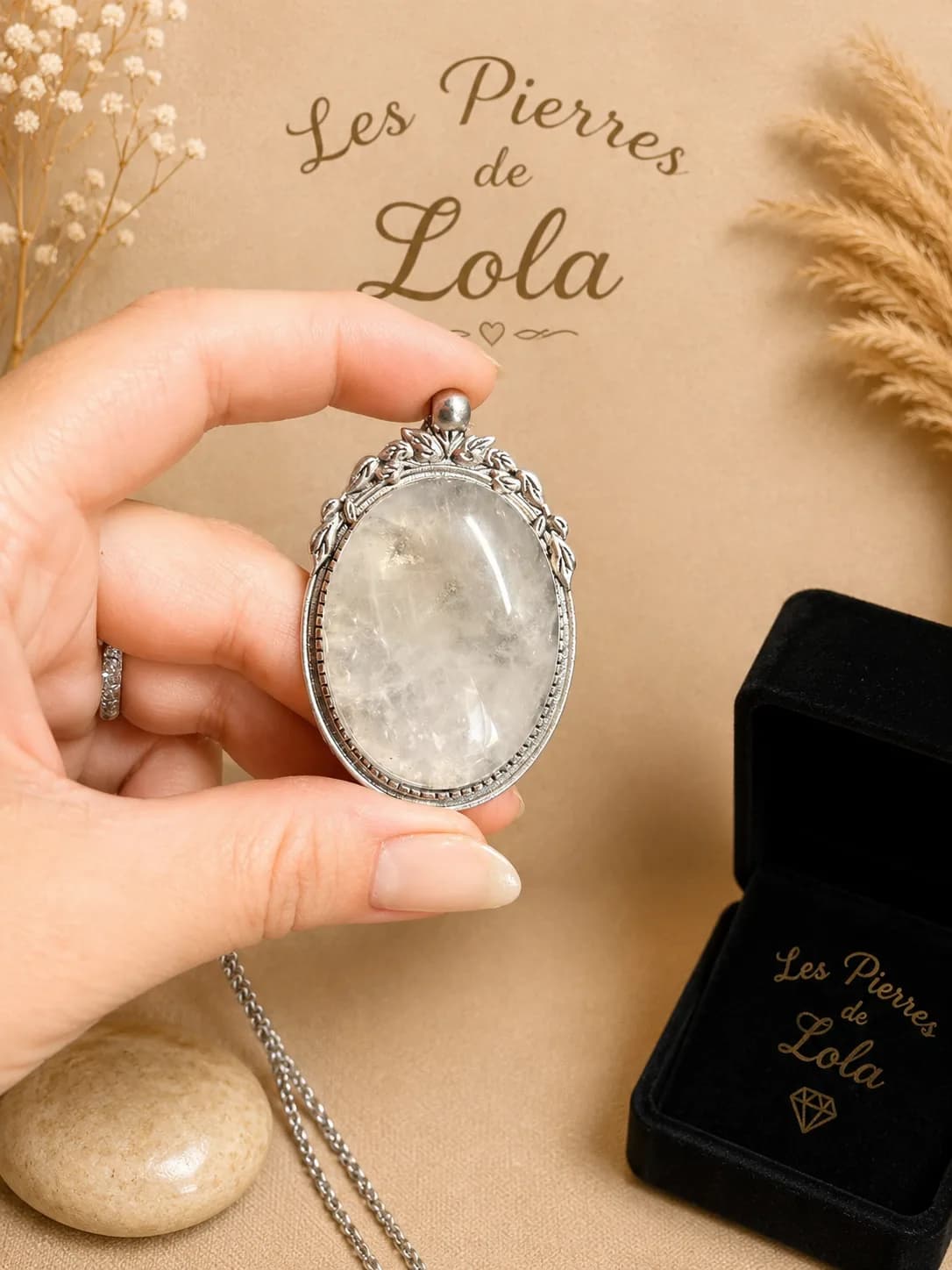 Collier « Éclat Cristallin » – Cristal de Roche