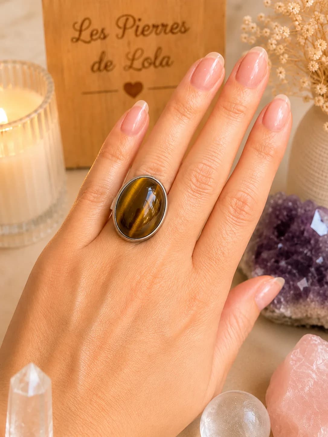 Bague « Regard du Félin » – Œil de Tigre