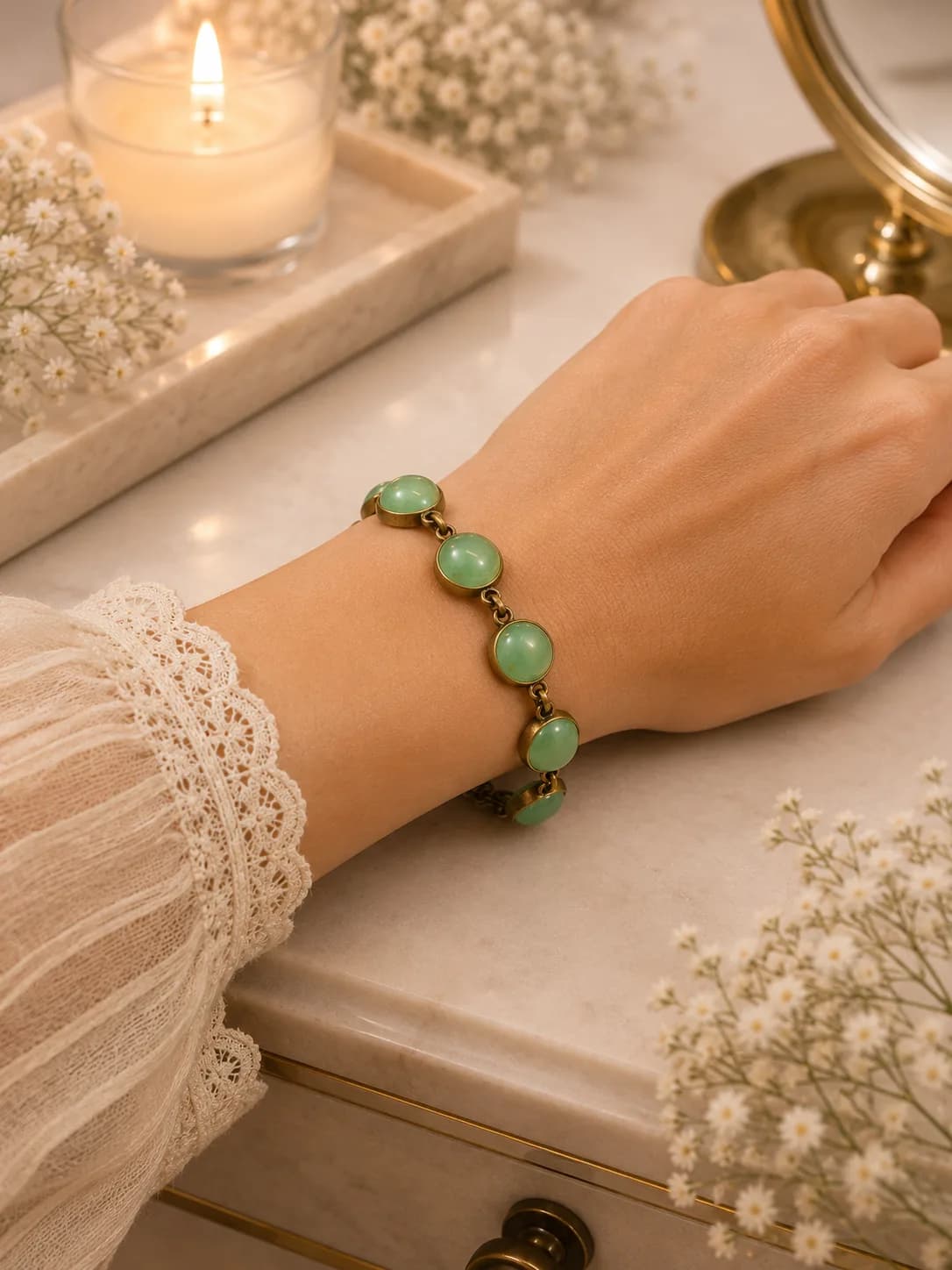 Bracelet « Douce Harmonie » – Aventurine